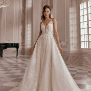 Robe de mariée turquoise 2553