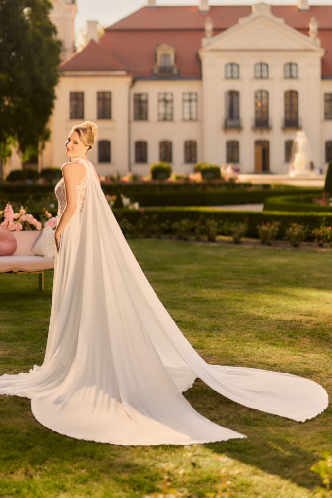 Robe de mariée ANGELA BIANCA 1182 Zefira + 0034 skarf