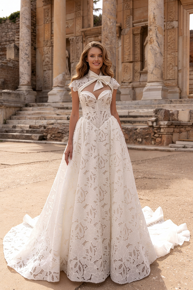 Robe de mariée DIANELA DI MARINO 6506 Ubaldia +bolero