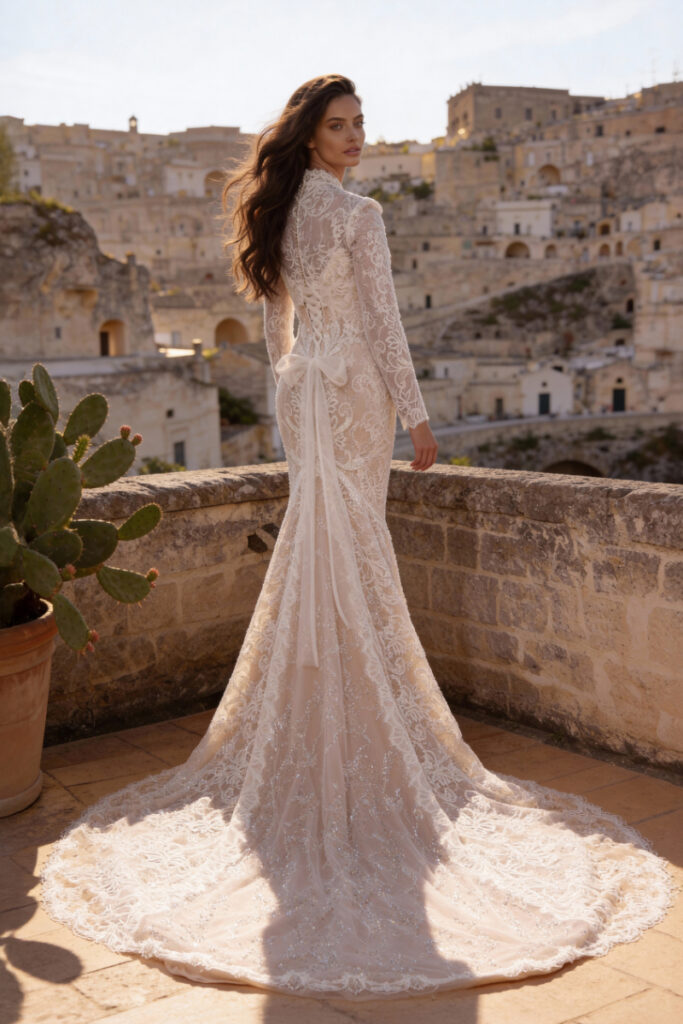 Robe de mariée MONICA LORETTI 8397a Ermina + bolero