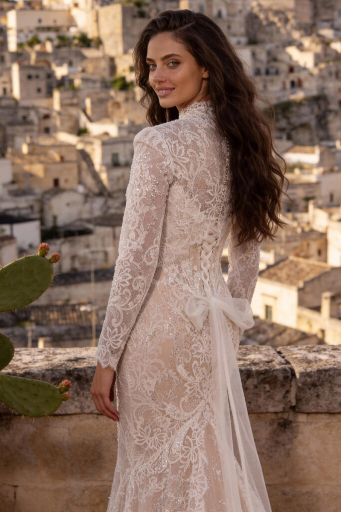 Robe de mariée MONICA LORETTI 8397a Ermina + bolero