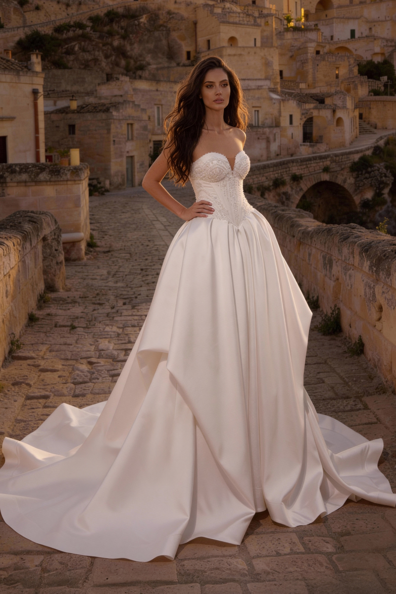 Robe de mariée MONICA LORETTI 8406 Enrica